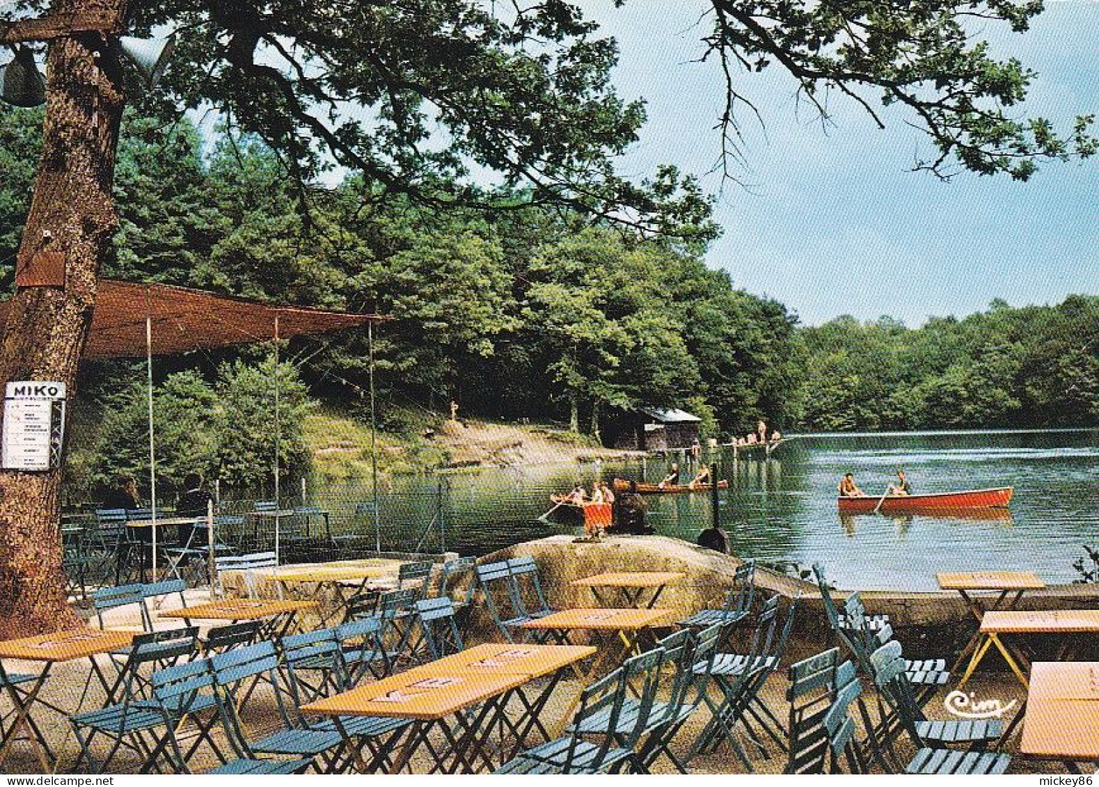 FRESNOY EN BASSIGNY-1965-Lac De L'Abbaye De Morimond (petite Animation, Pub MIKO )-terrasse De Café..cachet  Bourbonne - Otros & Sin Clasificación