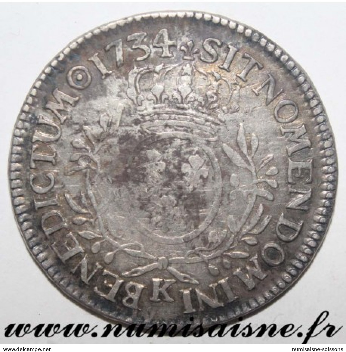 Gad 321 - LOUIS XV - ÉCU AUX BRANCHES D'OLIVIER 1734 K - Bordeaux - TB/TTB - Sonstige & Ohne Zuordnung