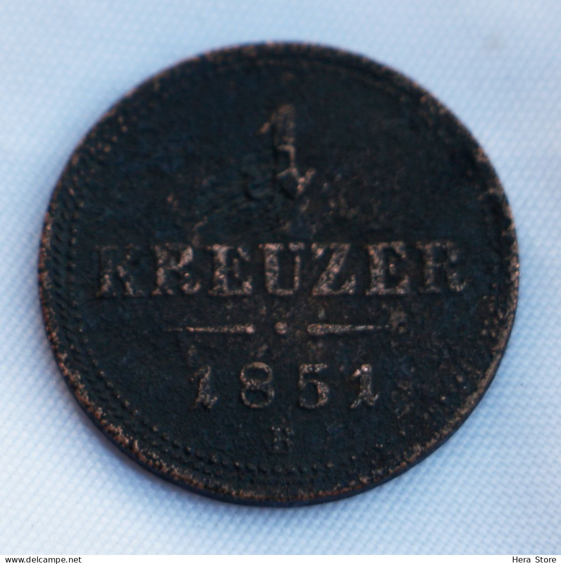 1851 Austrian Empire 1 Kreuzer B Franz Joseph I Coin - Autriche