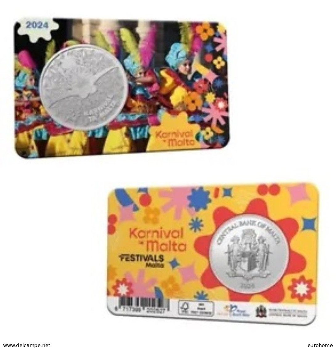 Malta 2024  2,5 Euro  Festival "KARNIVAL" In Malta    ZEER ZELDZAAM-RARE - Malte