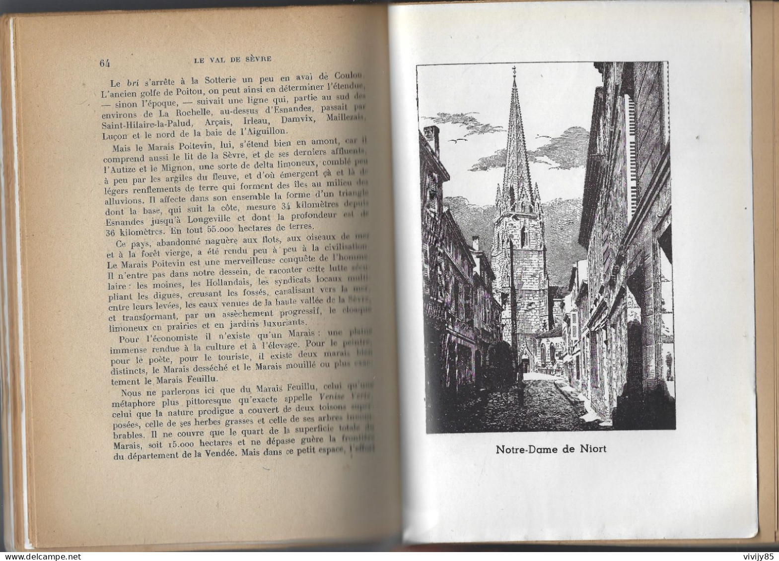 79 - Beau Livre " Le Val De Sèvre , Pays De Mélusine Au Marais Poitevin "-NIORT-MAILLEZAIS " - Aquitaine