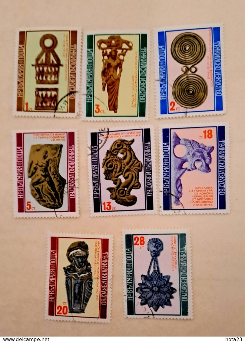 Bulgaria 1976 - Trakish Art, Mi-Nr. 2509/16 Used - Oblitérés