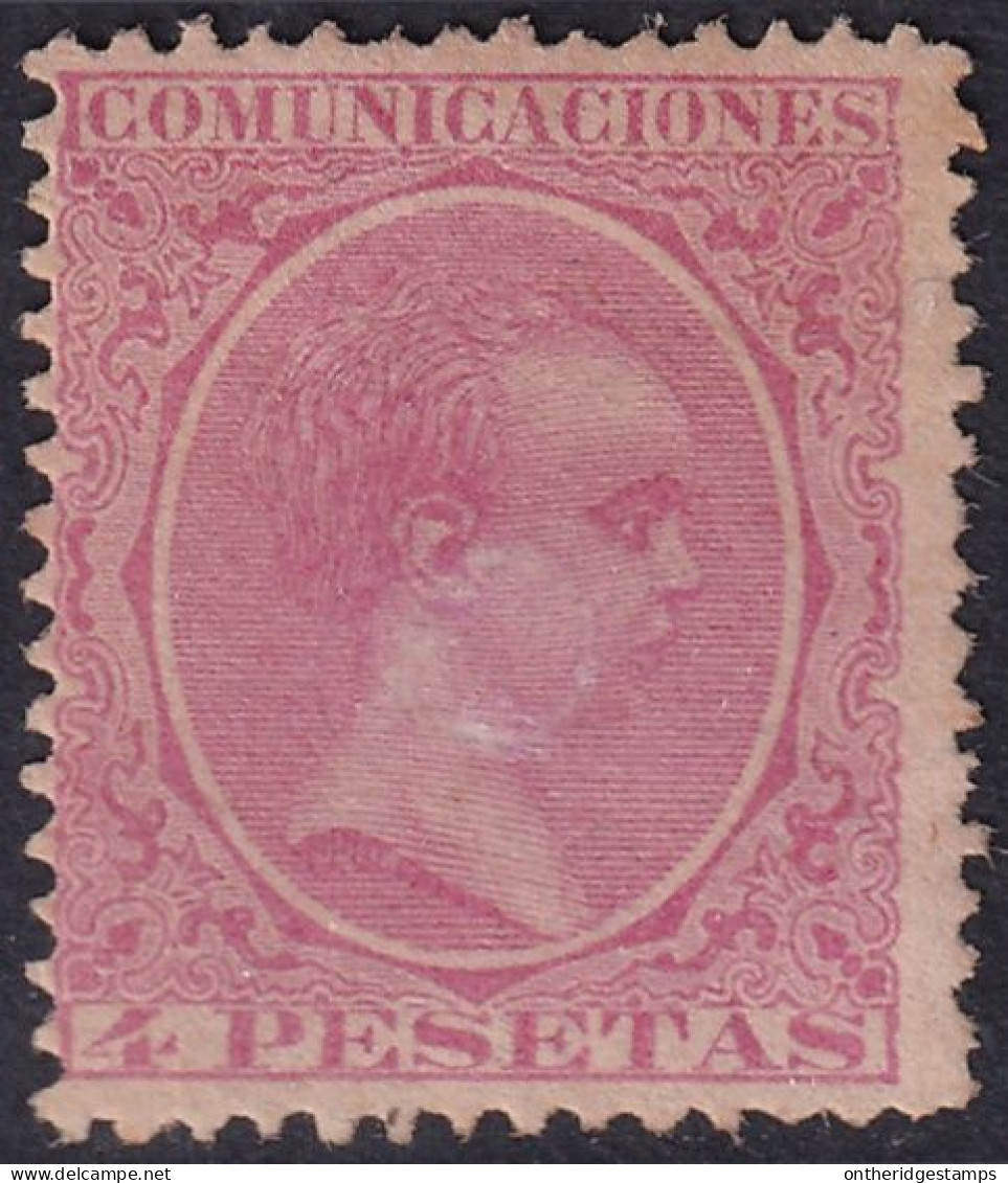 Spain 1889 Sc 269 España Ed 227T Telegraph Punch (taladrado) Cancel Filled - Telegramas