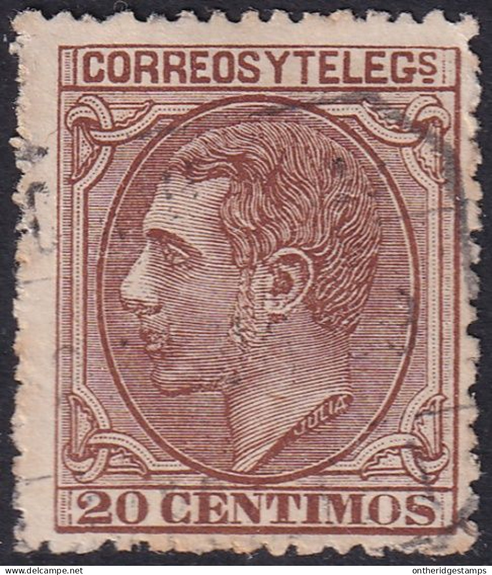 Spain 1879 Sc 245 España Ed 203 Used Carteria Cancel - Usados