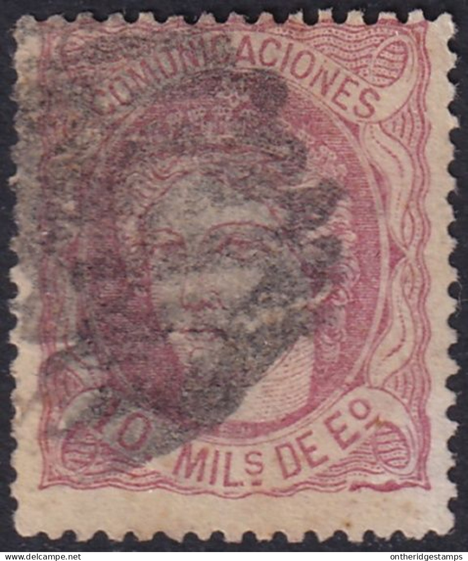 Spain 1870 Sc 164 España Ed 105 Used Heavy Cancel - Gebraucht