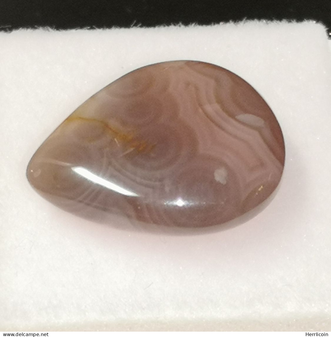 Agate Orange Naturelle De Tanzanie - Cabochon Poire  8.54 Carats - 16.2x13x5.7 Mm - Achat