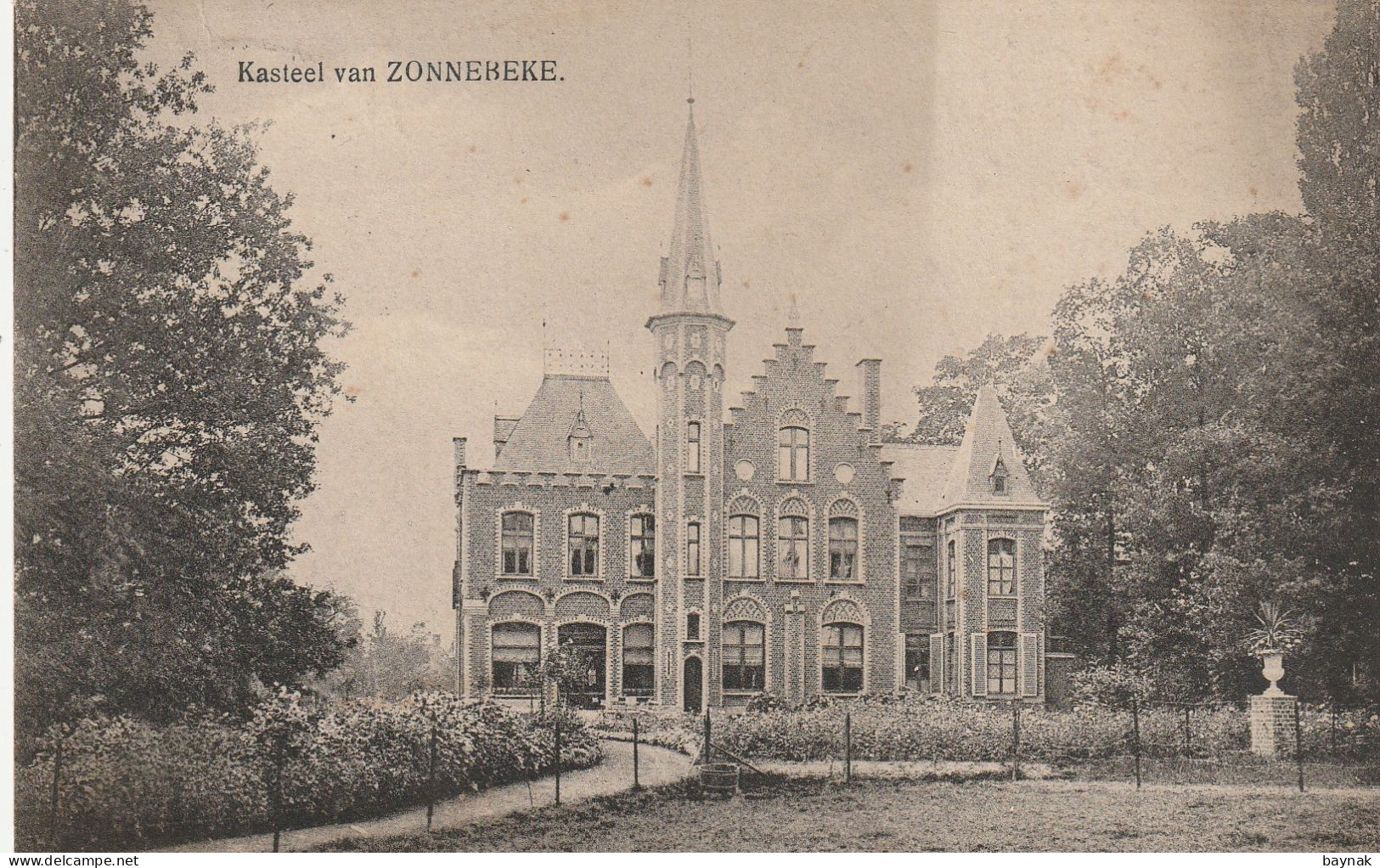 BELG365  --  ZONNEBEKE  --  KASTEEL, CHATEAU  --    DEUTSCHE FELDPOST 1915 - Zonnebeke