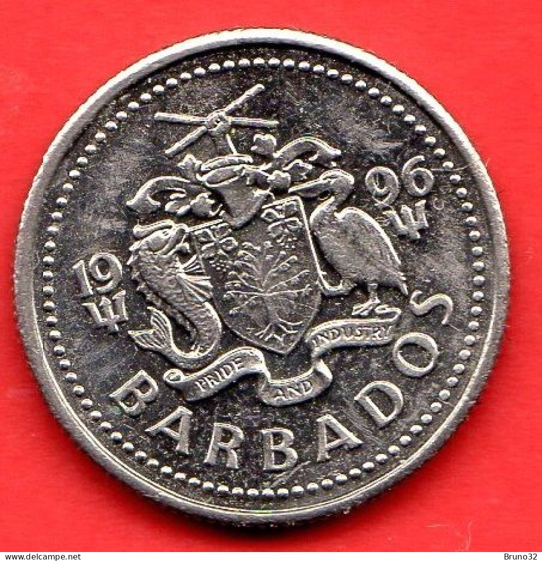 BARBADOS - 1996 - 10 Cents  - QFDC/aUNC - Come Da Foto - Barbades