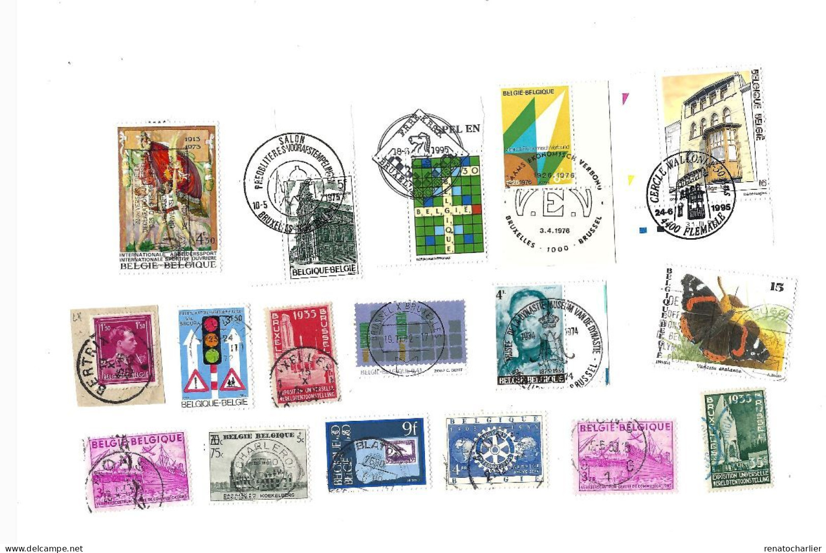 Collection De 85 Timbres  Oblitérés. - Sammlungen