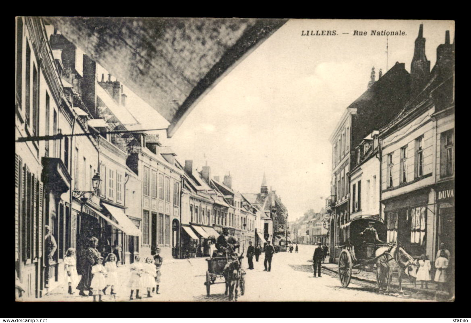 62 - LILLERS - RUE NATIONALE - ANE ATTELE - Lillers