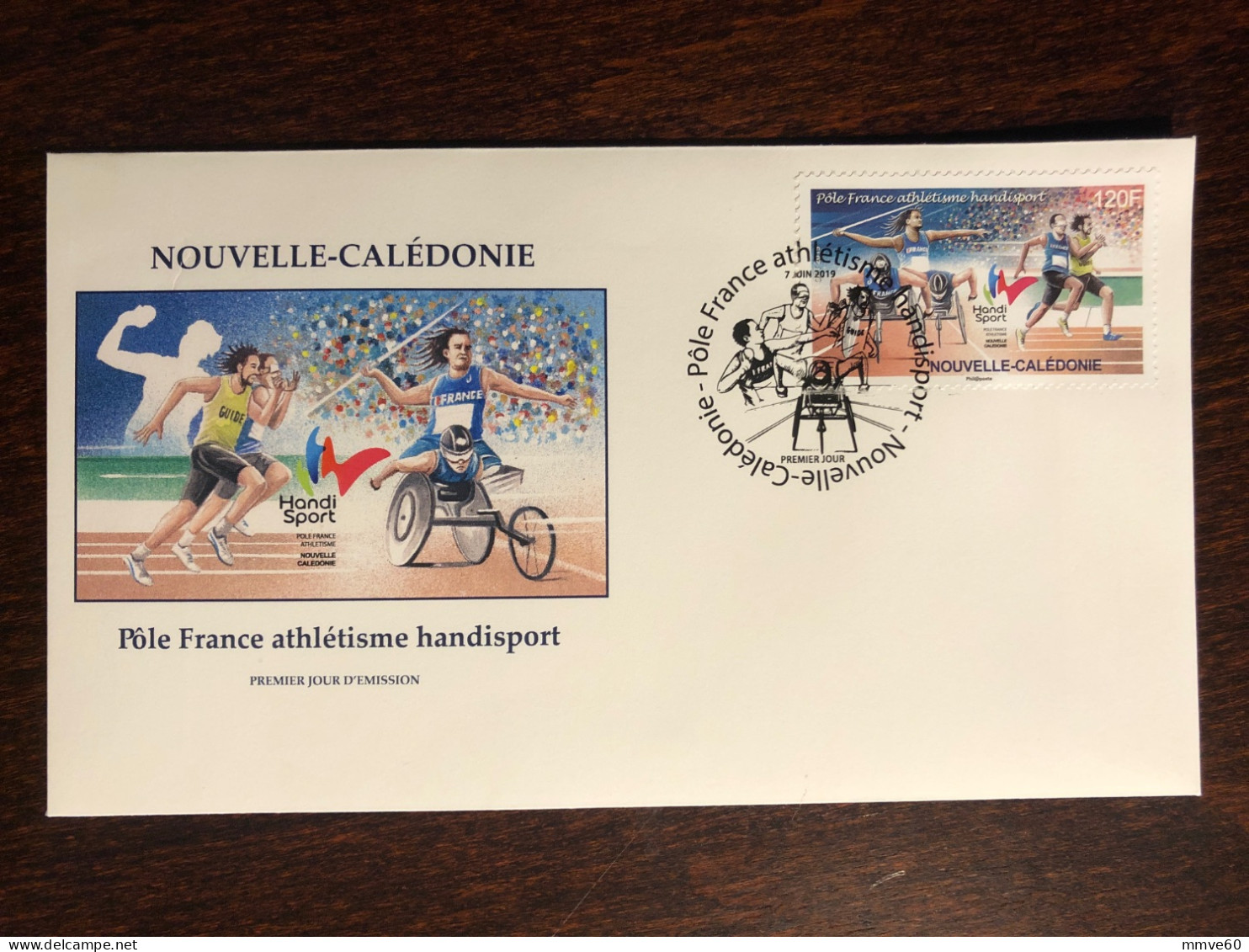 NEW CALEDONIA NOUVELLE CALEDONIE FDC COVER 2019 YEAR DISABLED IN SPORT PARALYMPICS HEALTH MEDICINE - Covers & Documents
