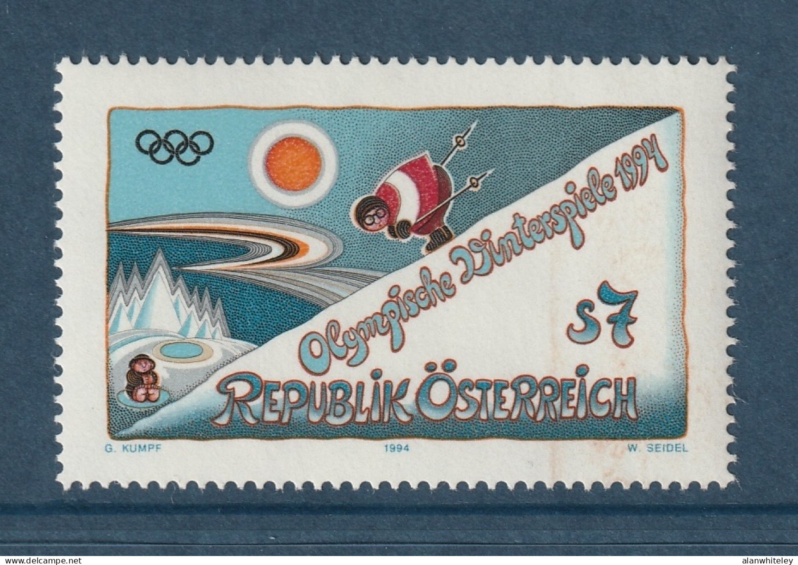 AUSTRIA 1994 Winter Olympic Games / Lillehammer : Single Stamp UM/MNH - Invierno 1994: Lillehammer