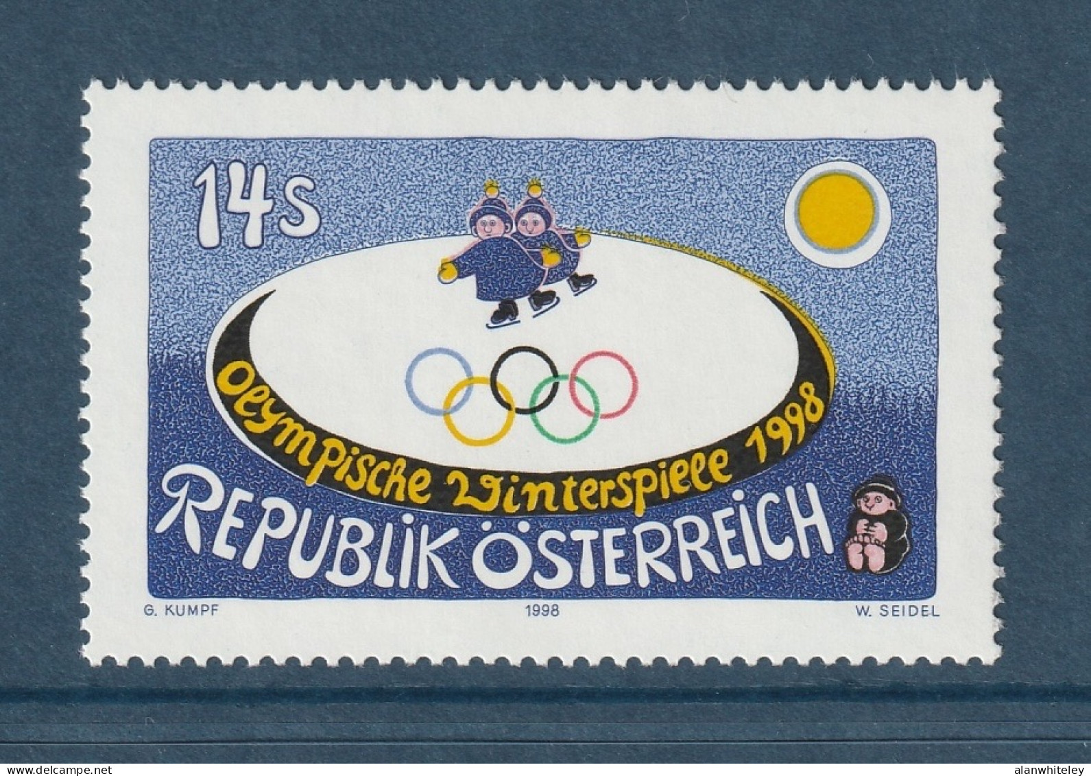 AUSTRIA 1998 Winter Olympic Games / Nagano : Single Stamp UM/MNH - Winter 1998: Nagano