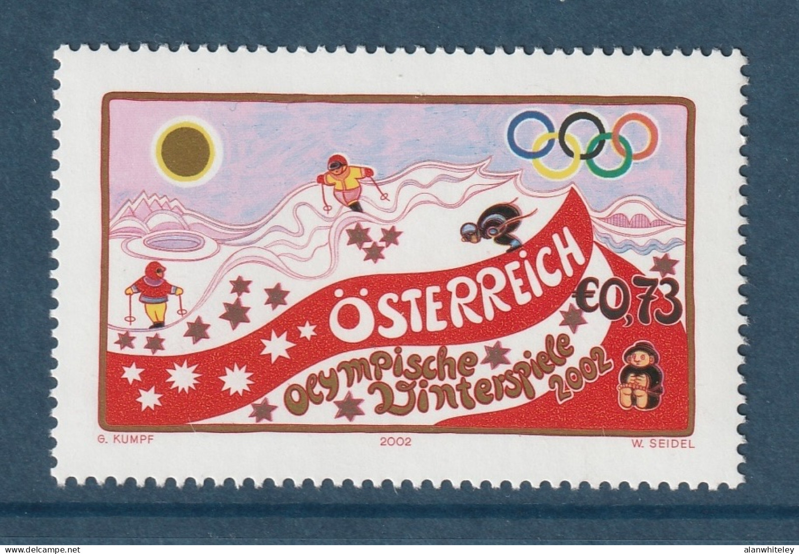 AUSTRIA 2002 Winter Olympic Games / Salt Lake City : Single Stamp UM/MNH - Hiver 2002: Salt Lake City