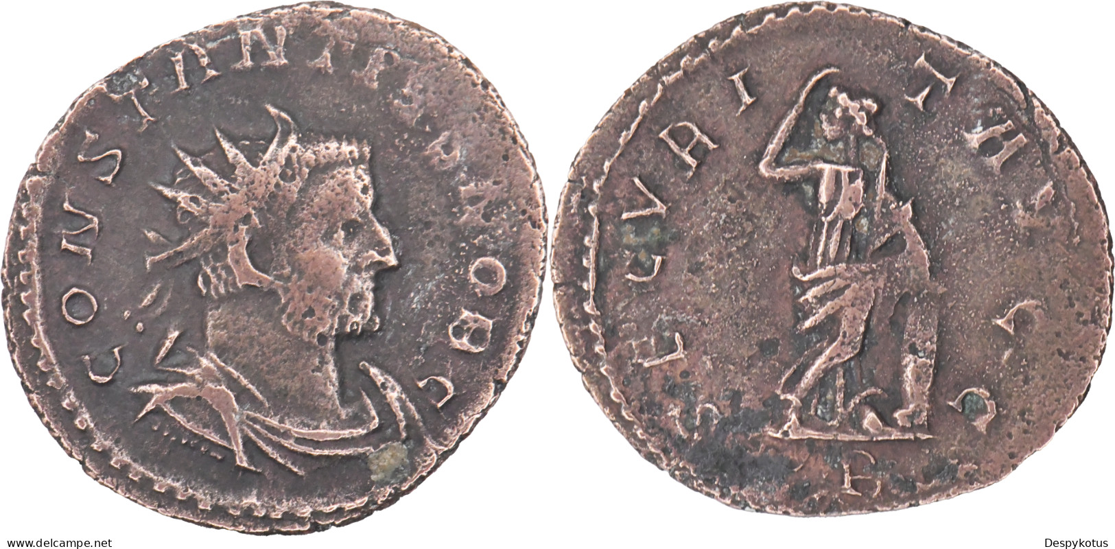 ROME - Aurelianus - CONSTANCE CHLORE - 294 AD - SECVRIT AVGG - RIC 644 - 18-050 - La Tetrarchía Y Constantino I El Magno (284 / 307)