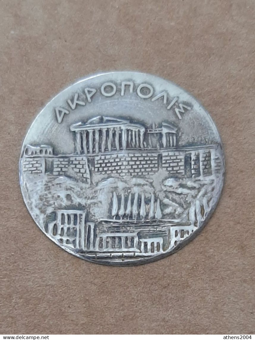 Athens 2004 Paralympics - Small 3D Sample With Acropolis & The Temple Of Parthenon,useful For The Creation Of The Medal - Apparel, Souvenirs & Other