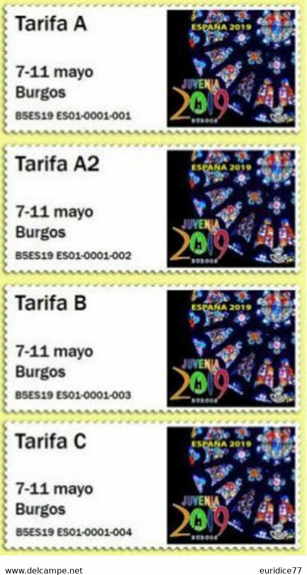 Spain 2019 - Postal Labels ATM Collection - Set Mnh** - Años Completos