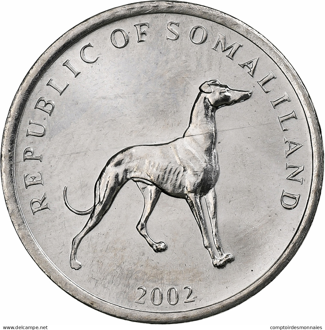 Somaliland, 20 Shillings, 2002, Acier Inoxydable, SPL, KM:6 - Somalië
