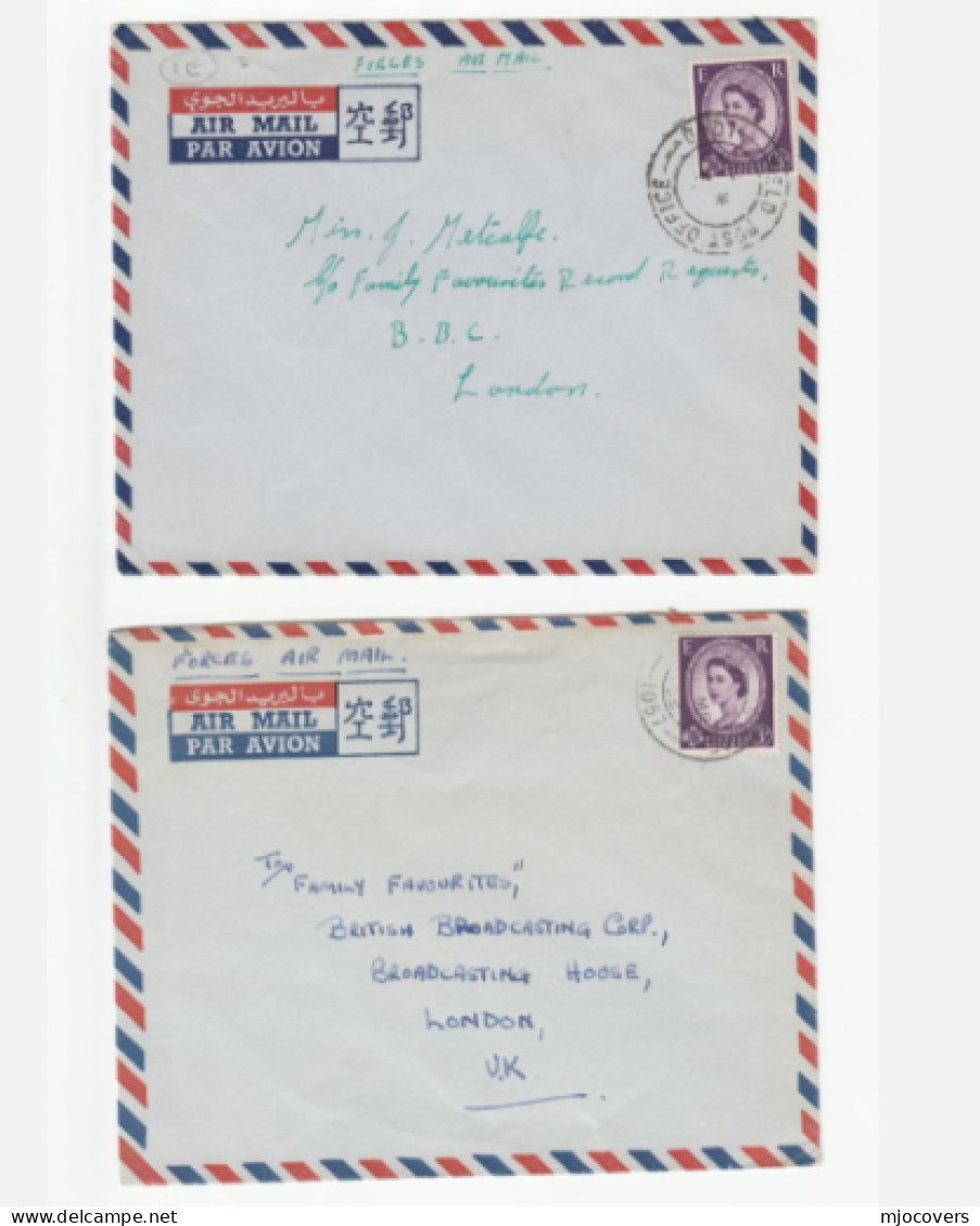 Collection of KENYA British FORCES  1960s COVERS  from BFPO 10  field post office FPO gb stamps cover military 6 cover