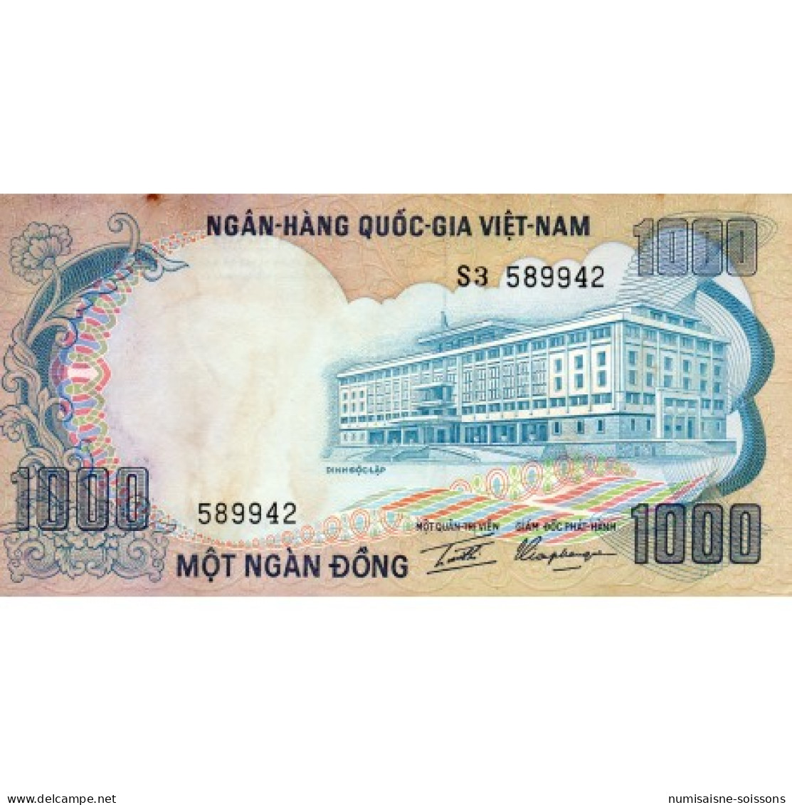 VIETNAM DU SUD - PICK 34 A - 1000 DONG - ND (1972) - TTB - Vietnam