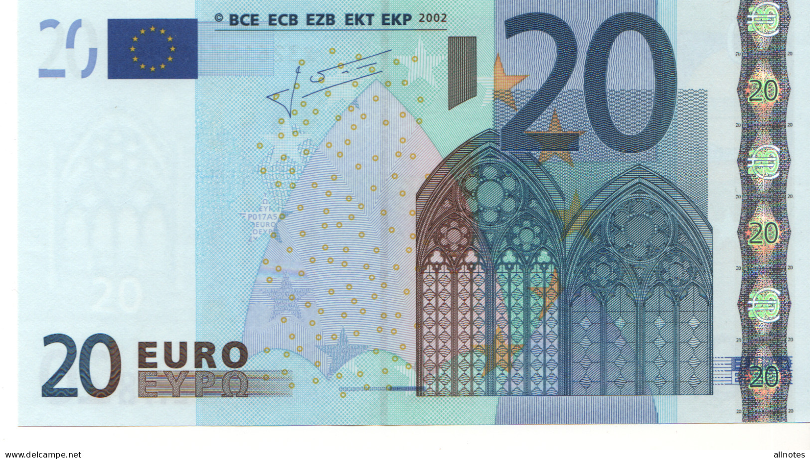 20 EURO  "X"  Germany    Firma Trichet     P 017 A5   X32 /  FDS - UNC - 20 Euro