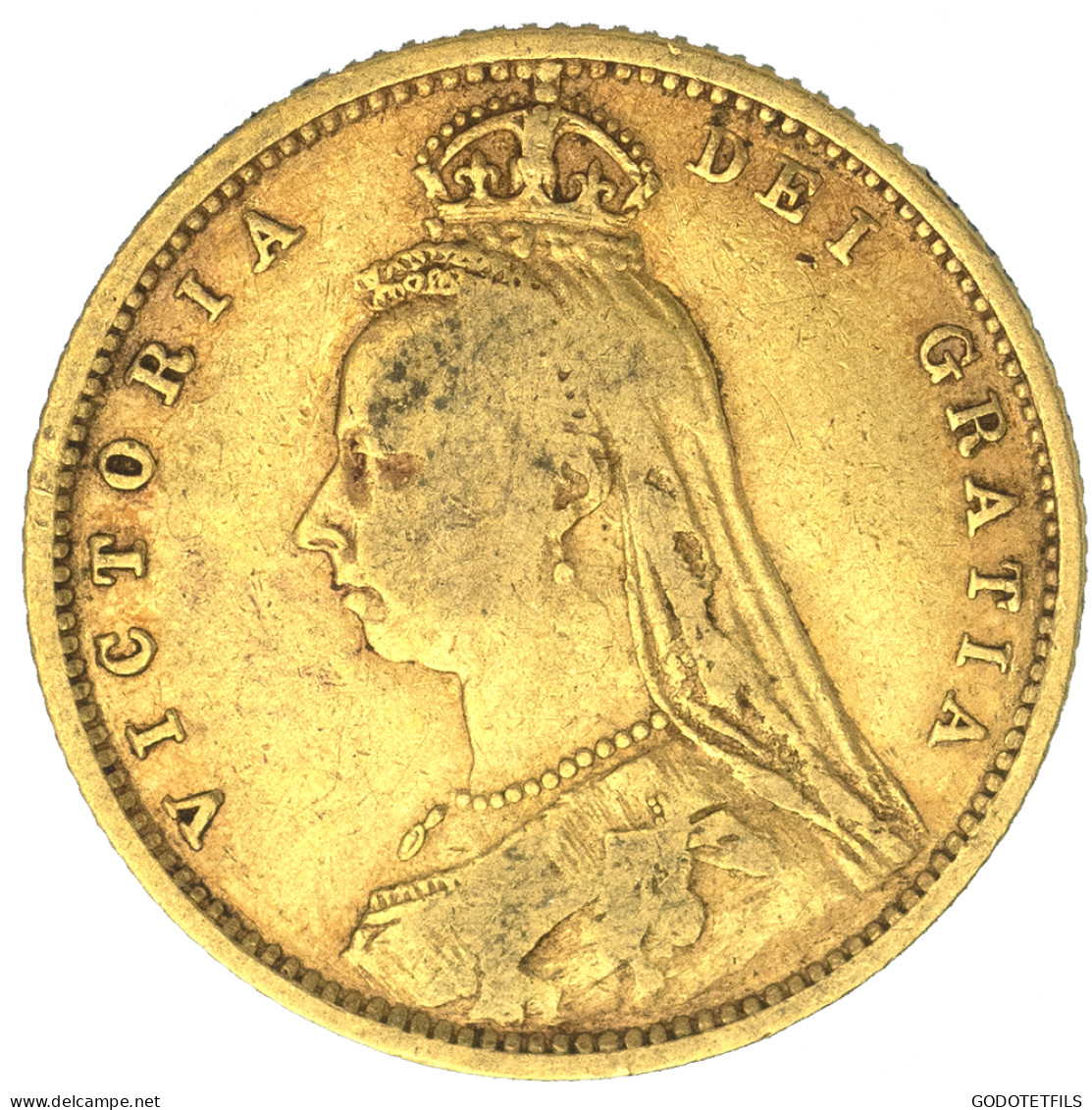 Royaume-Uni-Demi-Souverain Victoria  1892 Londres - 1/2 Sovereign