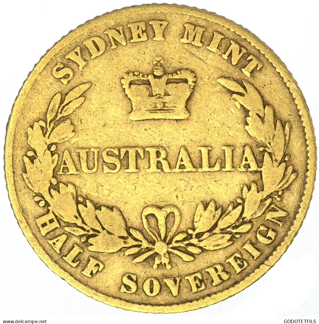 Australie-Demi-Souverain Victoria 1857 Sydney - 1855-1910 Trade Coinage