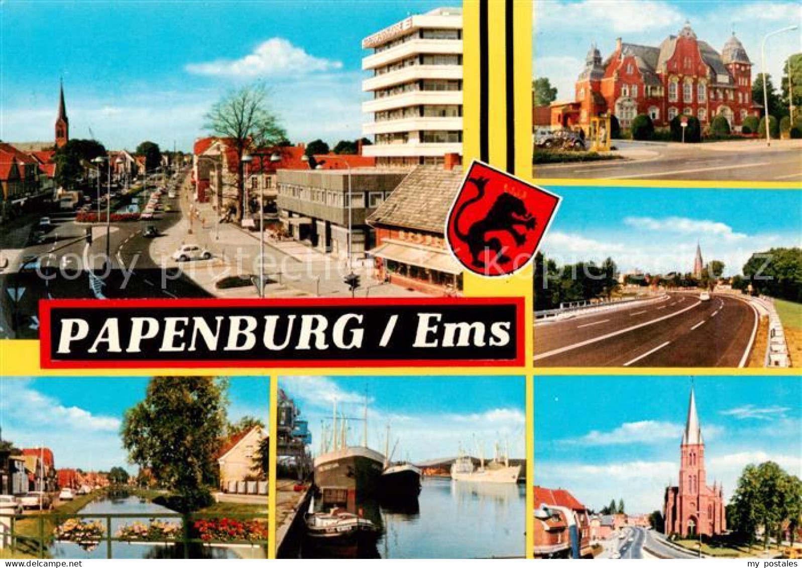 73873875 Papenburg Ems Teilansichten Emskanal Hafen Kirche Papenburg Ems - Papenburg