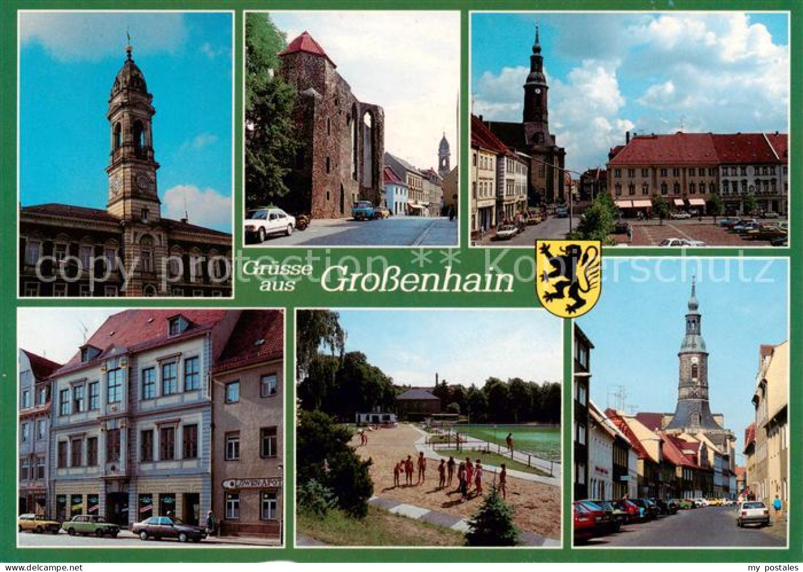 73839969 Grossenhain Sachsen Rathaus Klosterruine Hauptmarkt Marienkirche Altes  - Grossenhain