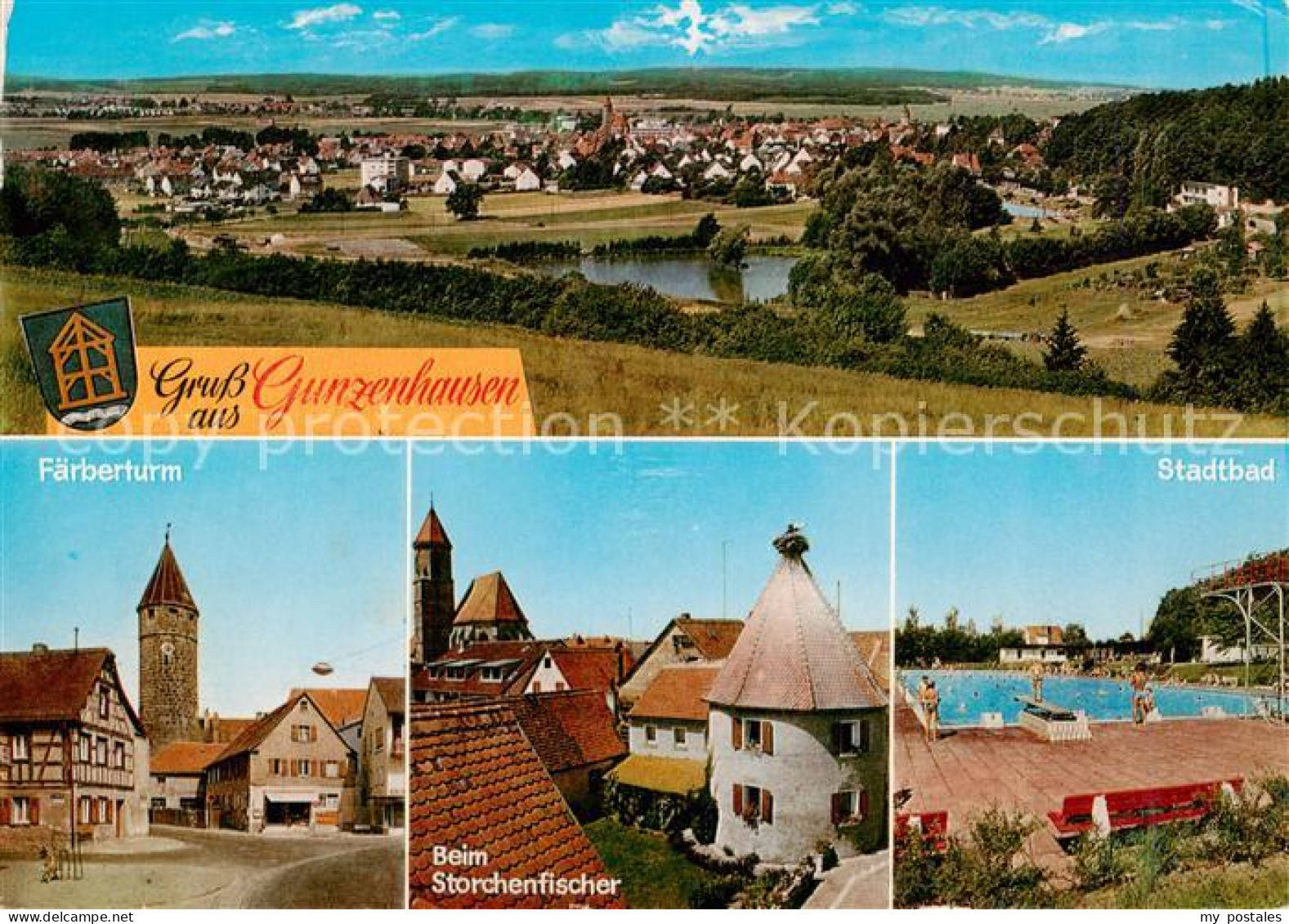 73839839 Gunzenhausen Altmuehlsee Panorama Faerberturm Beim Storchenfischer Stad - Gunzenhausen