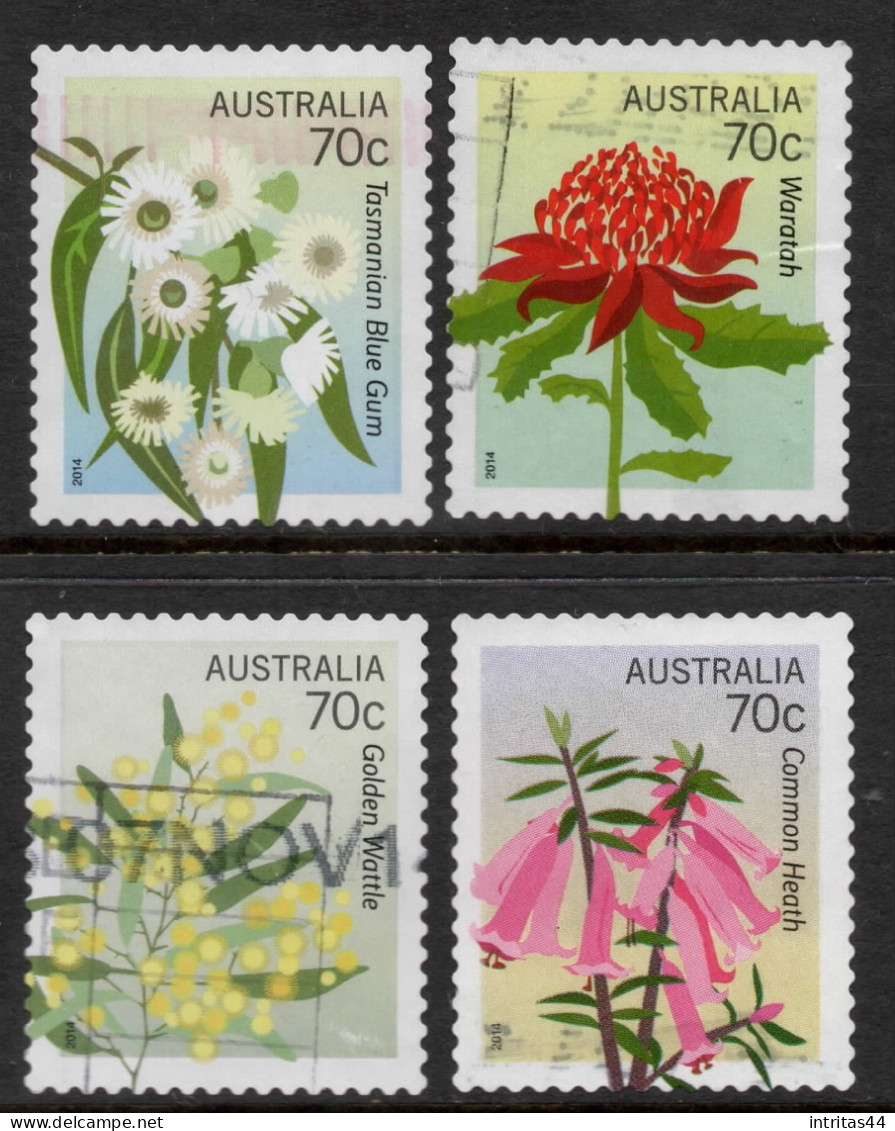 AUSTRALIA 2014  "FLORAL EMBLEMS" SET   VFU - Usados