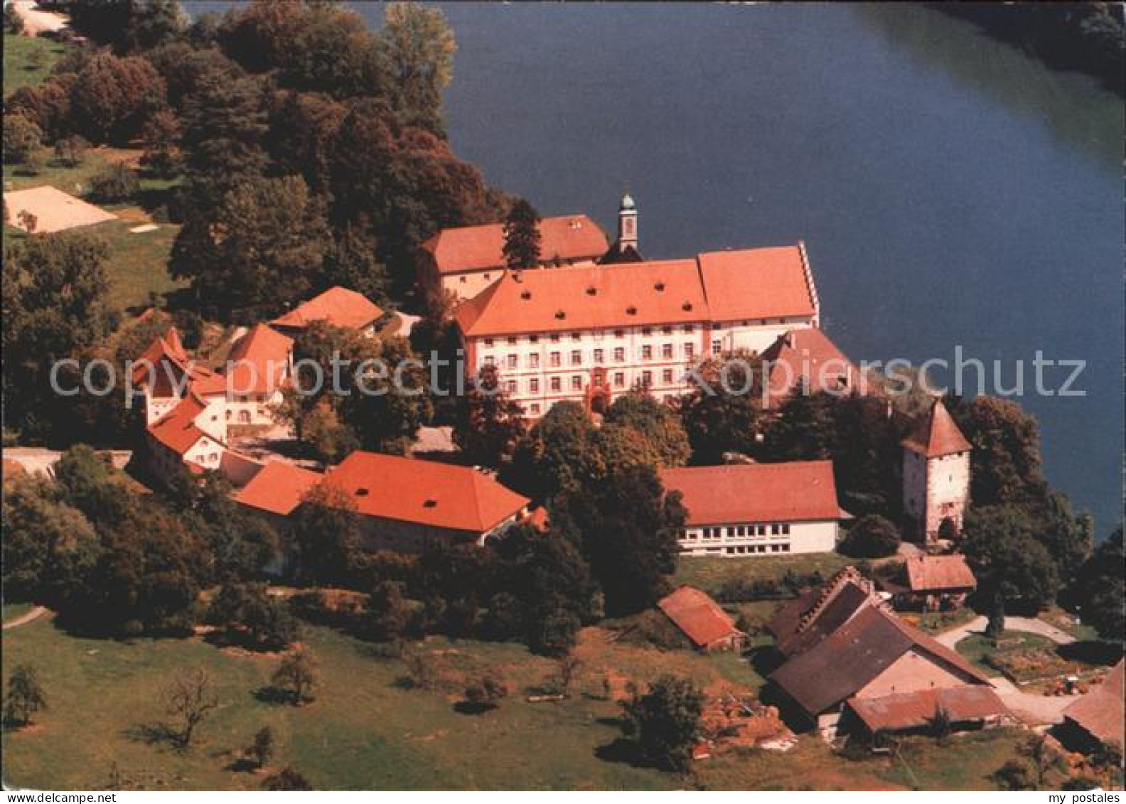 71831905 Rheinfelden Baden Fliegeraufnahme Schloss Beuggen Rheinfelden - Rheinfelden