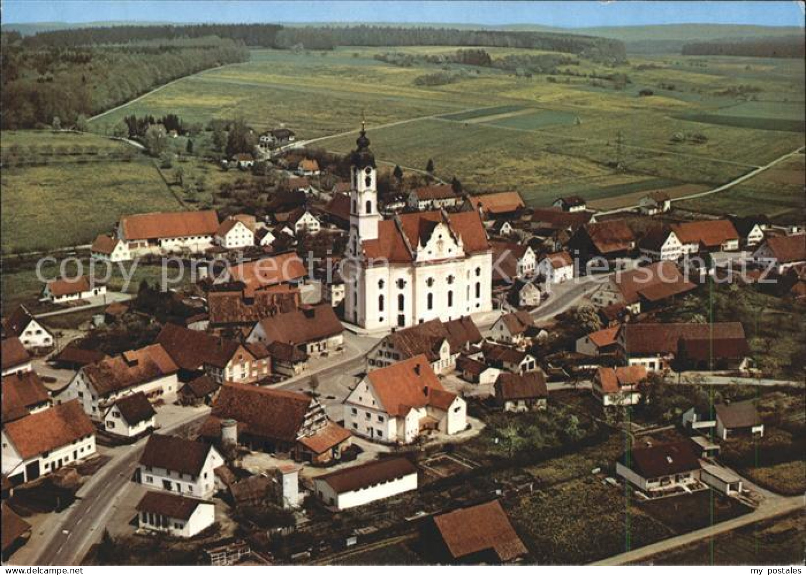 71831869 Bad Schussenried Fliegeraufnahme Wallfahrtskirche Steinhausen  Bad Schu - Bad Schussenried