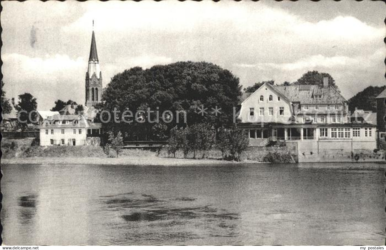 71831445 Nienburg Weser Blick Ueber Die Weser Nienburg (Weser) - Nienburg