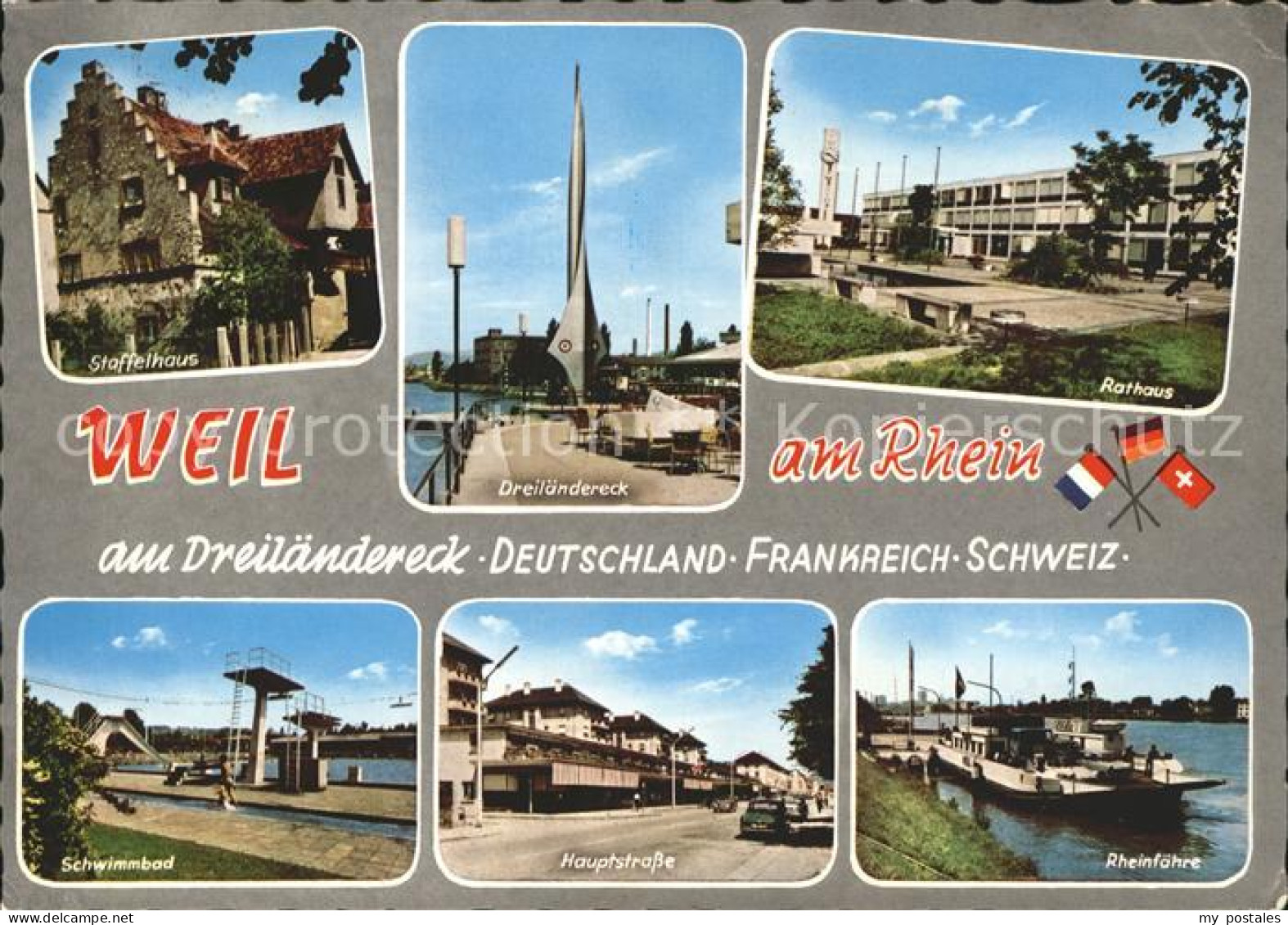 71830369 Weil Am Rhein Staffelhaus Rathaus Hauptstrasse Schwimmbad  Weil Am Rhei - Weil Am Rhein