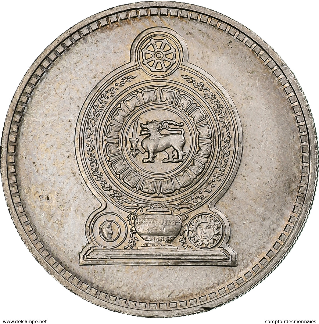Sri Lanka, 50 Cents, 1972, Cupro-nickel, SPL, KM:135.1 - Sri Lanka