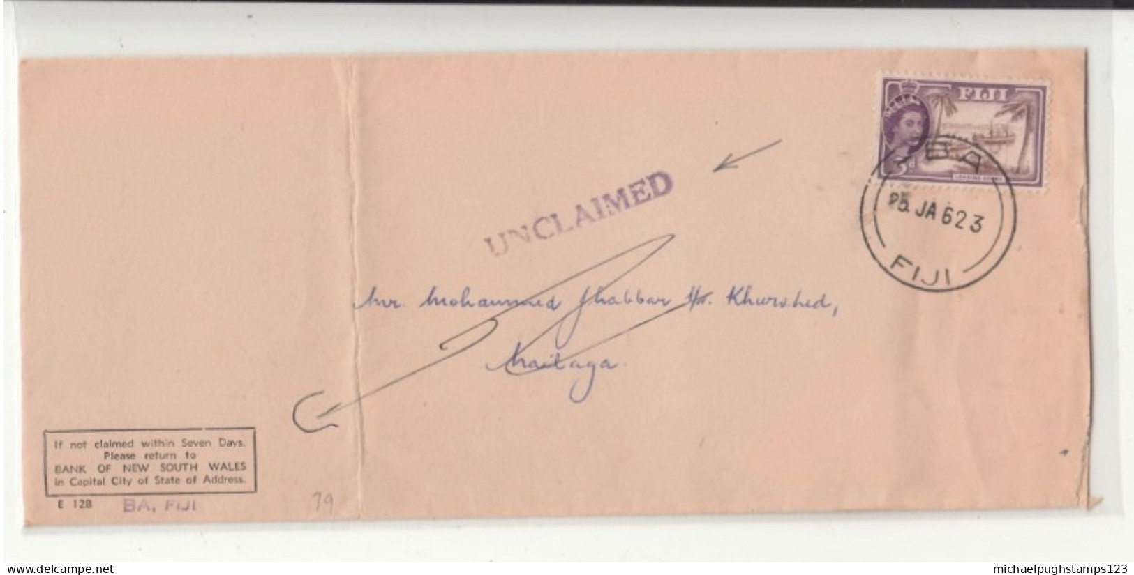 Fiji / Postmarks / Instruction Marks / Unclaimed Mail - Fidji (1970-...)