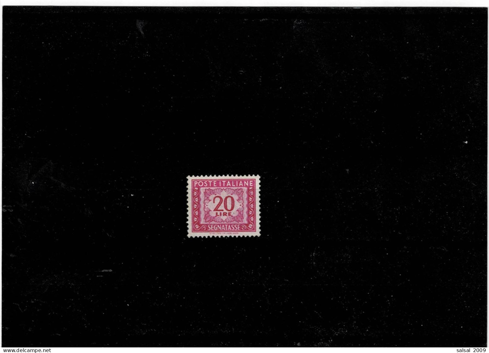 ITALIA REPUBBLICA ,Segnatasse ,20L. Lilla Rosa ,nuovo Senza Gomma ,qualita Ottima - Postage Due