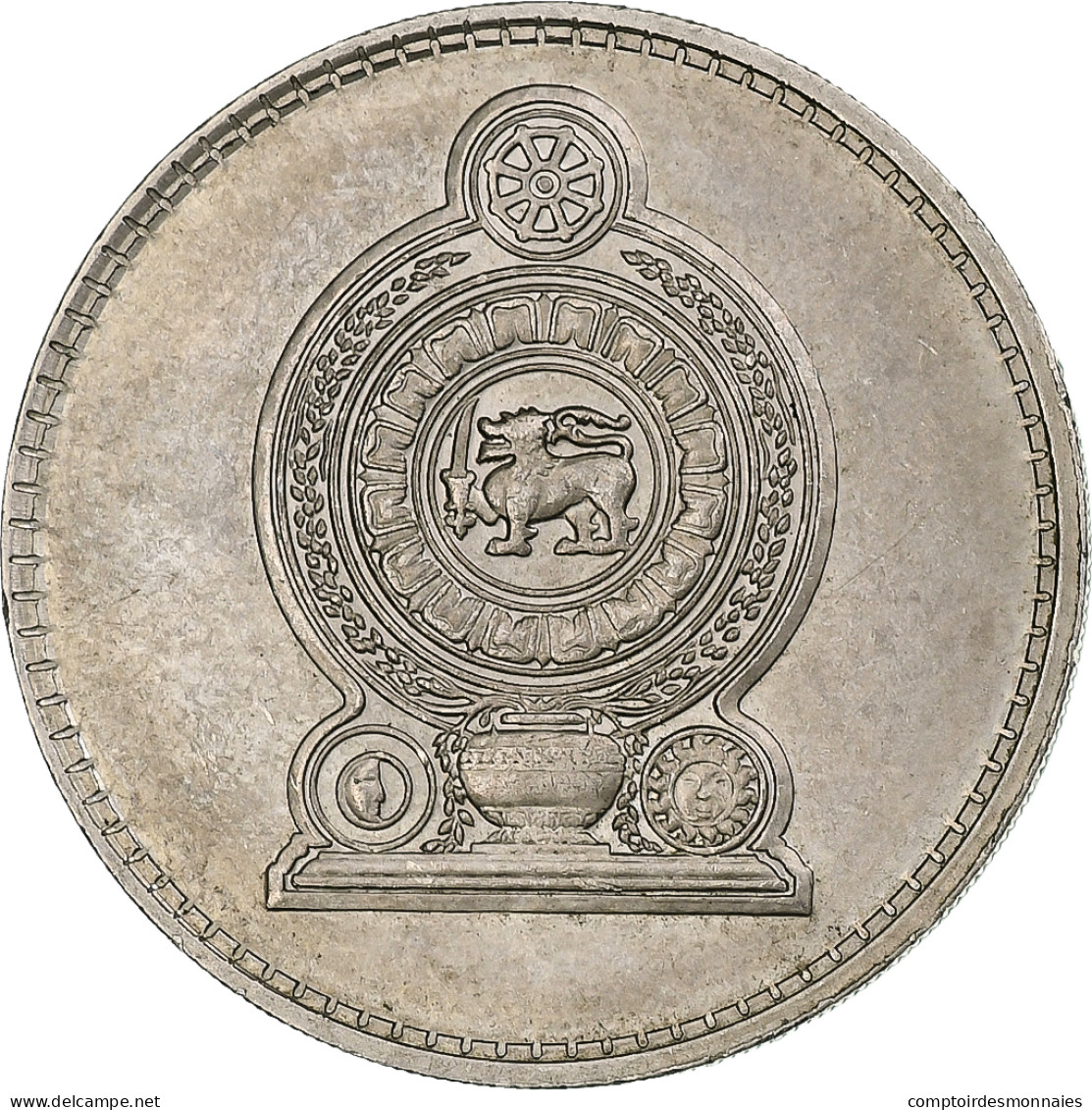 Sri Lanka, Rupee, 1972, Cupro-nickel, SPL, KM:136.1 - Sri Lanka (Ceylon)