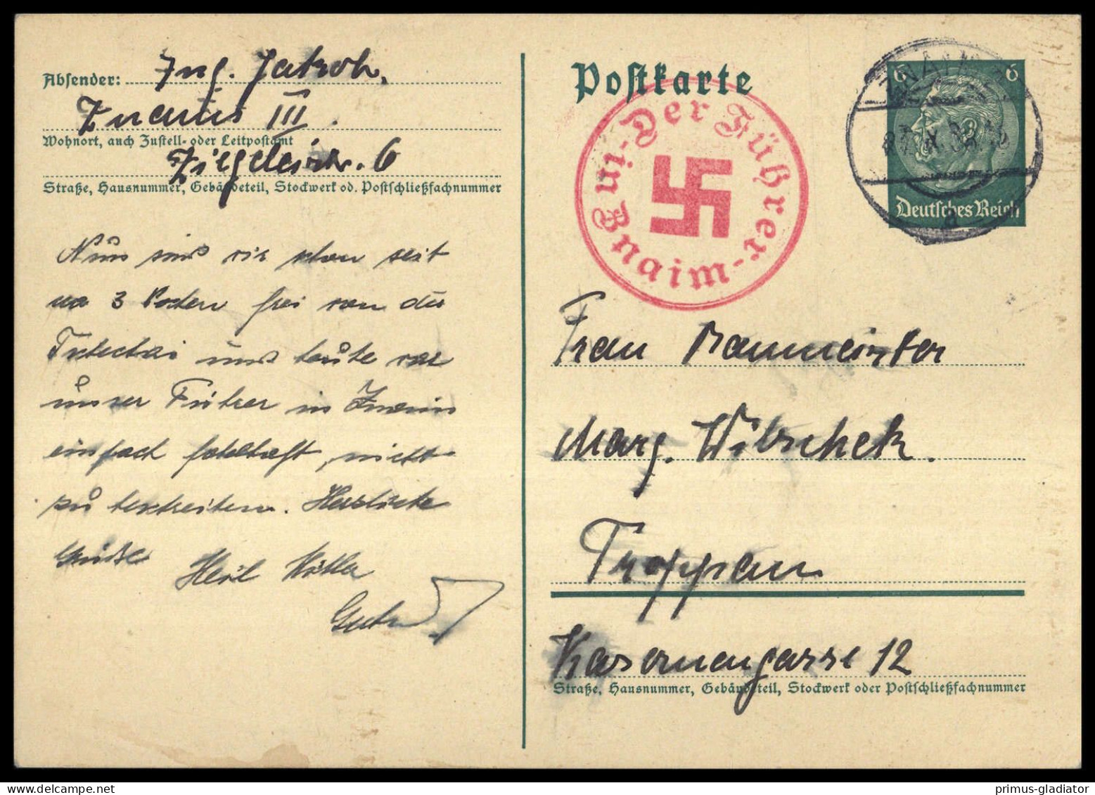 Sudetenland, DR , Brief - Région Des Sudètes