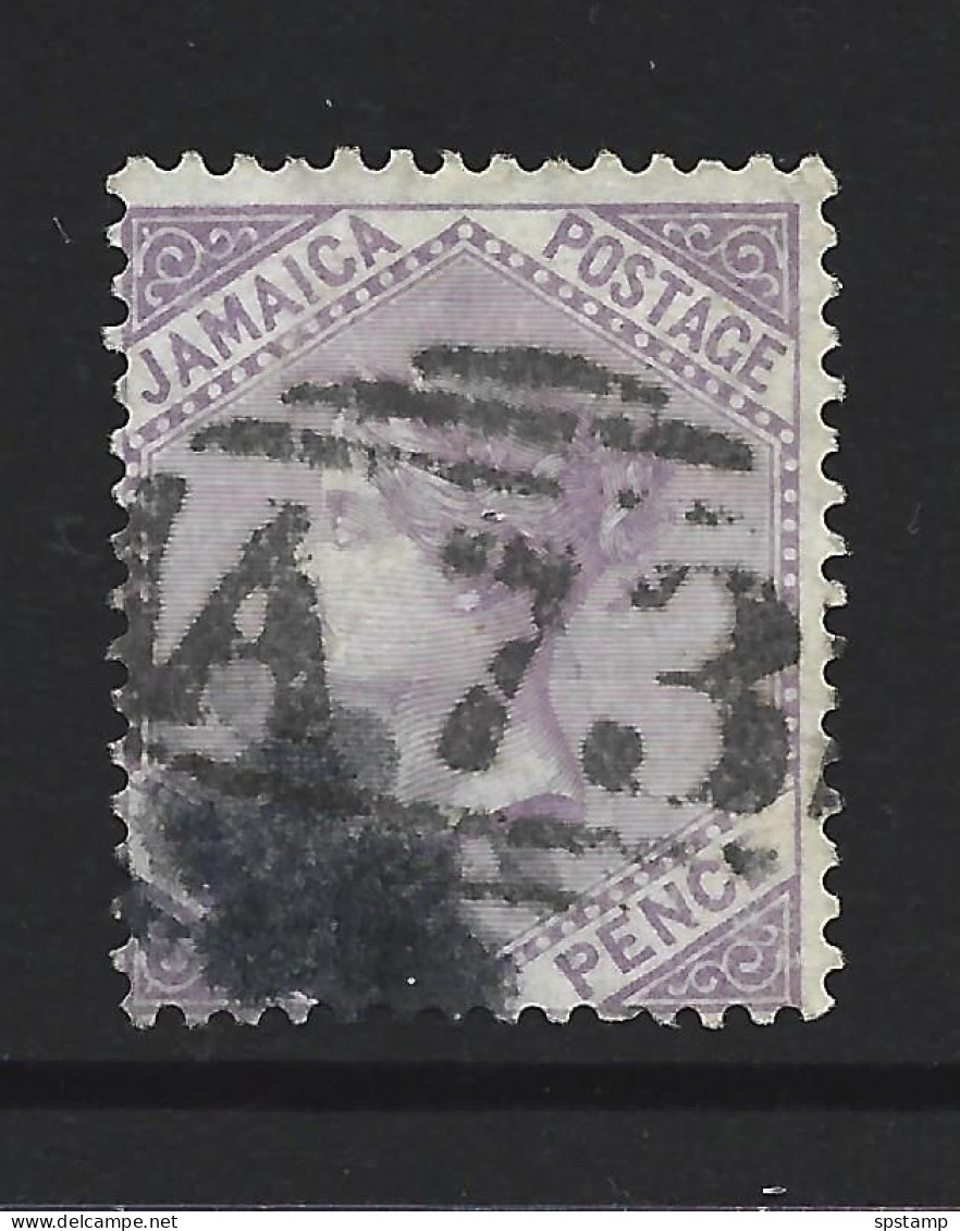 Jamaica 1870 QV 6d  Lilac  Fine Used Barred A73 Cancel Of St Anns Bay - Jamaica (1962-...)