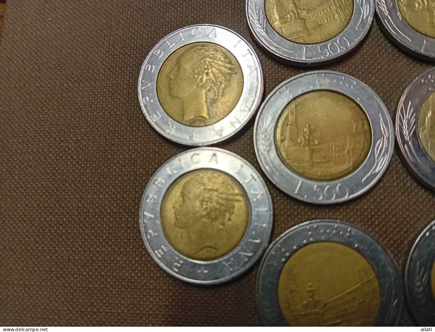 11 Pieces De 500 Lires Italiennes - 500 Liras