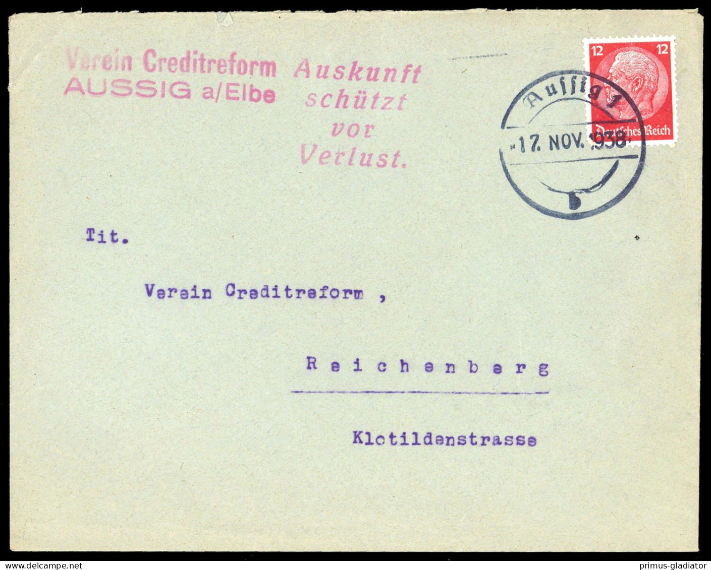 Sudetenland, DR 519, Brief - Sudetenland