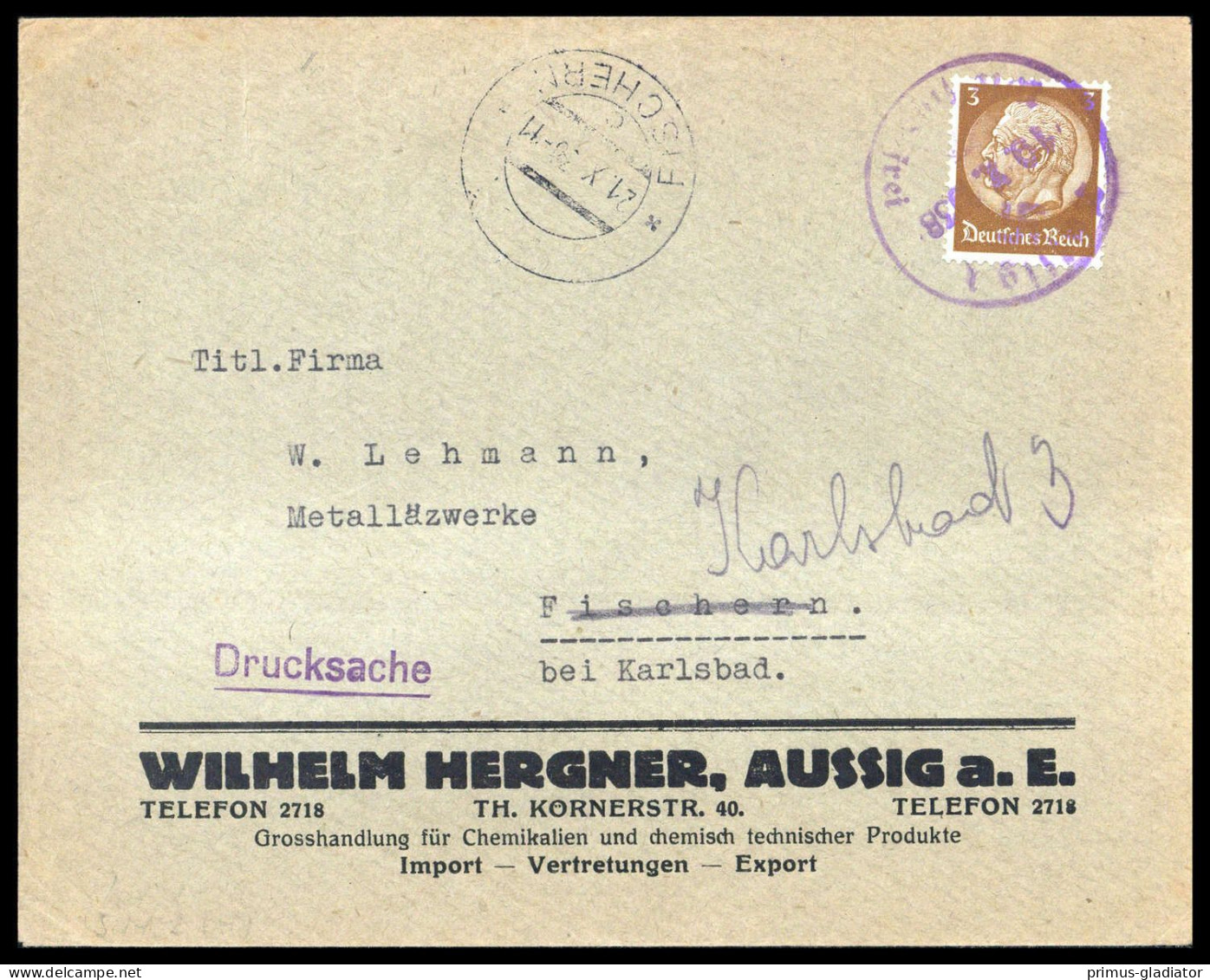 Sudetenland, DR 513, Brief - Sudetenland