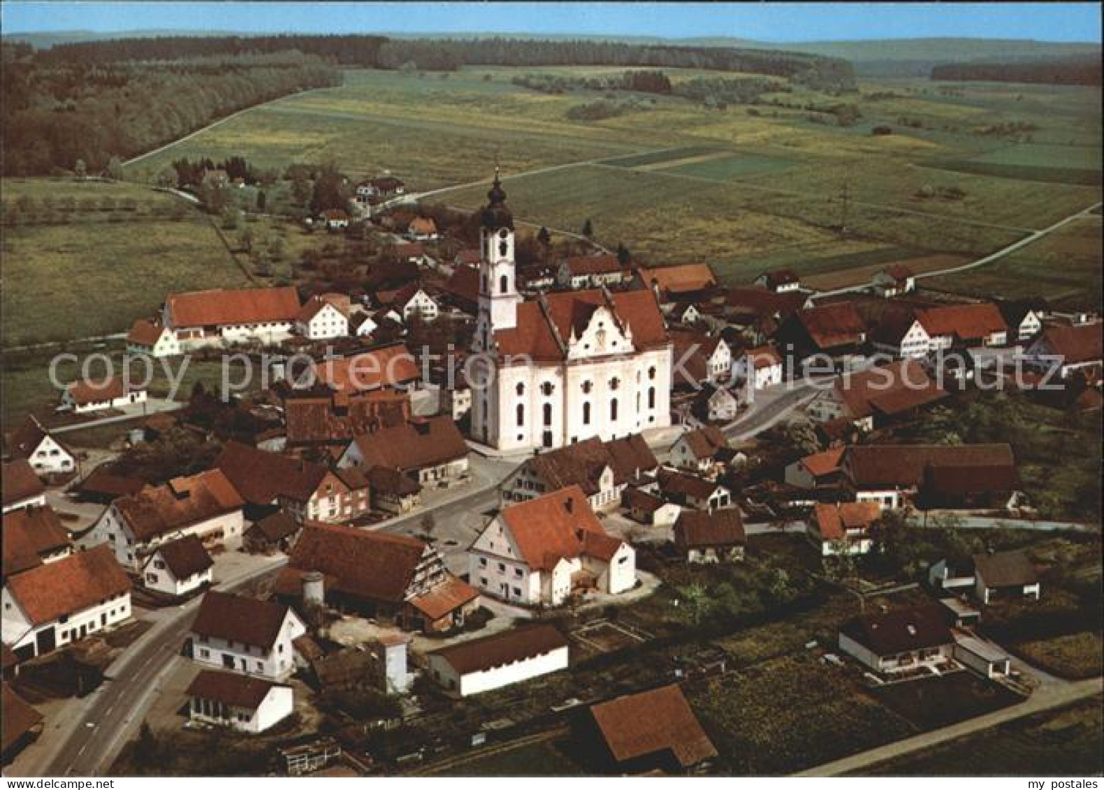 71827553 Bad Schussenried Wallfahrtskirche Steinhausen Fliegeraufnahme Bad Schus - Bad Schussenried