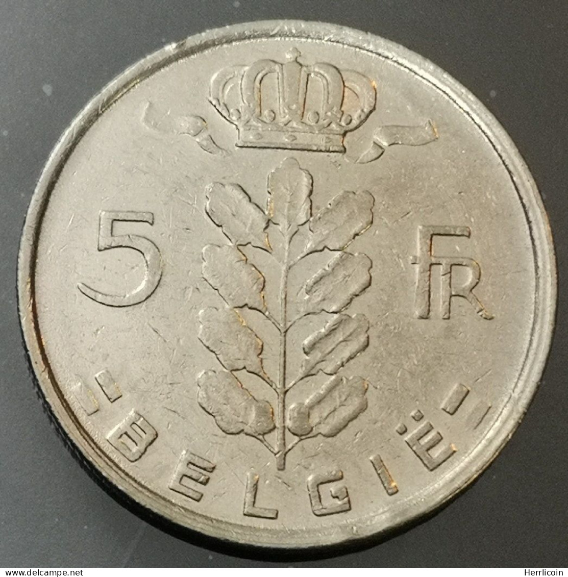 Monnaie Belgique - 1977 - 5 Francs Cérès en Néerlandais - 5 Francs