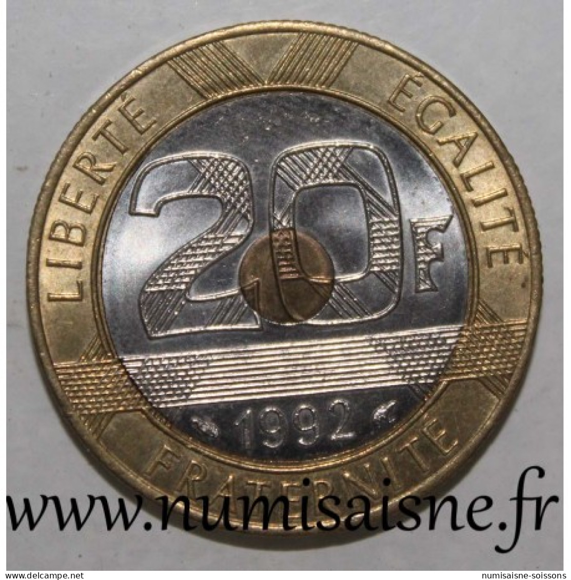 GADOURY 871a - 20 FRANCS 1992 - TYPE MONT SAINT MICHEL - V Fermé - 5 Rangées De Cannelure - KM 1008 - SPL - 20 Francs