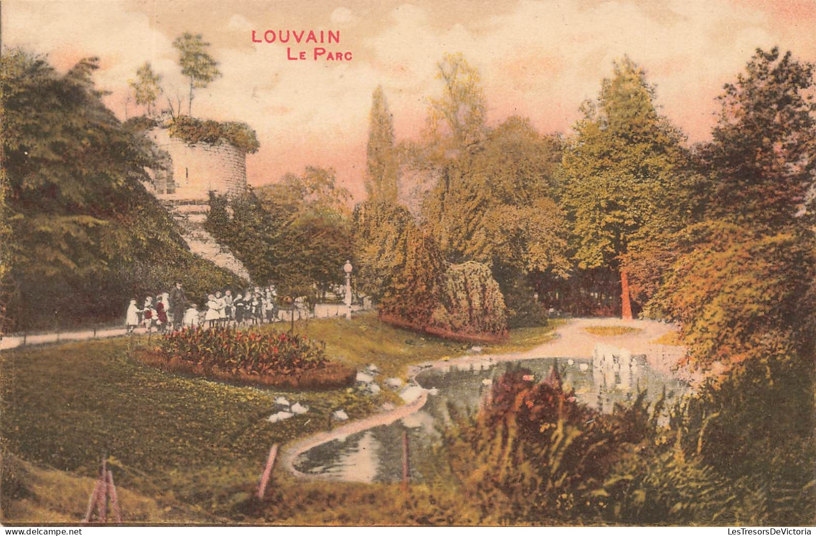 BELGIQUE - Louvain - Leuven - Le Parc - Colorisé - Carte Postale Ancienne - Leuven