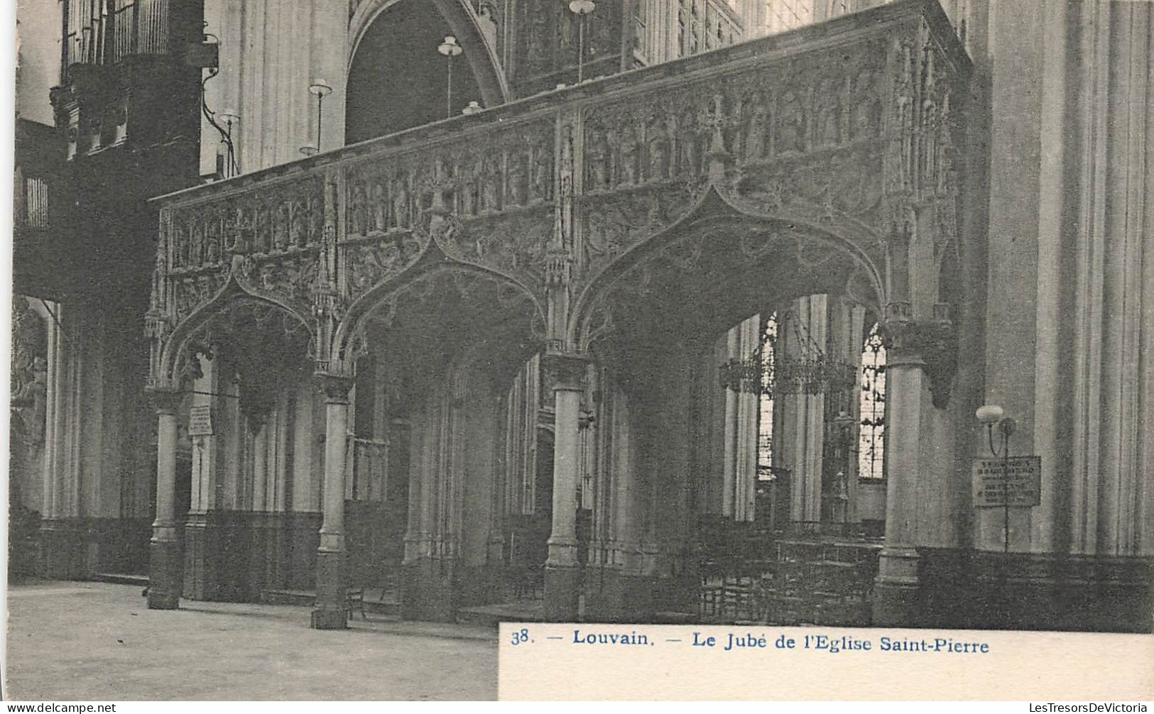 BELGIQUE - Louvain - Leuven - Le Jubé De L'Eglise Saint Pierre - Carte Postale Ancienne - Leuven