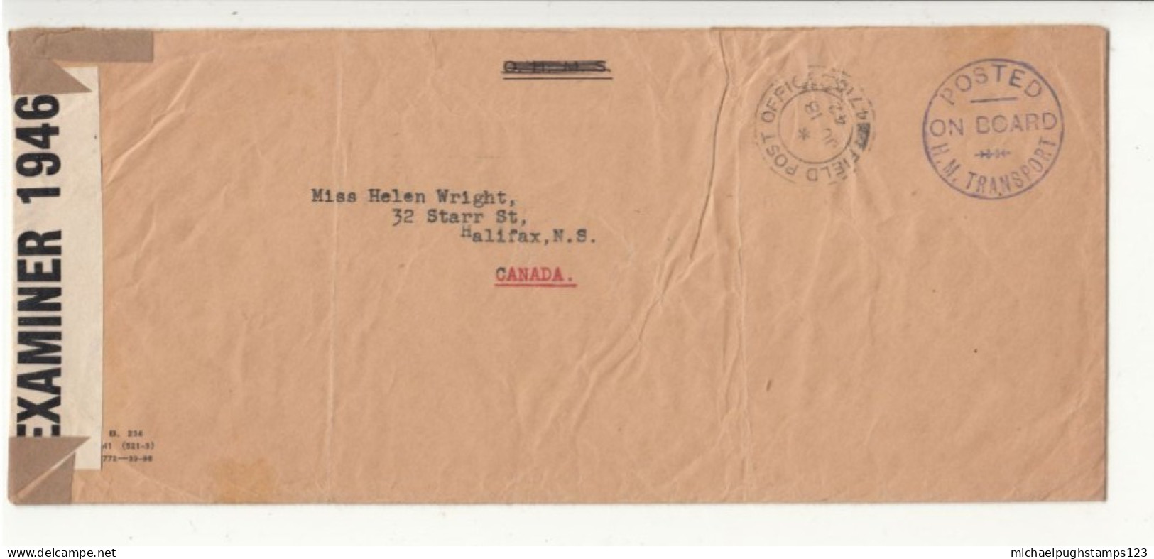 G.B. / Canada / Military Mail / H.M. Transports / Censorship / Bermuda - Unclassified